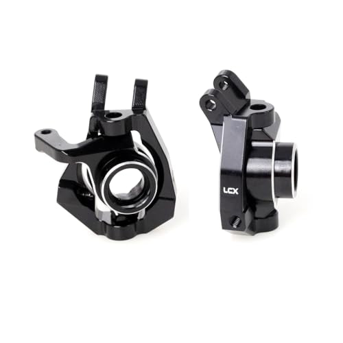 LCX Racing 1/10th RC Crawler Car CNC Aluminum Front Spindle and Carrier Set Steering Knuckle for Losi Lasernut U4 4X4, Upgrades Parts Accessories