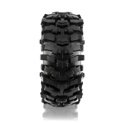 REDSPIDER 1.9 Crawler Tires （4pcs）， Soft Rubber Mud 1.9 Tires OD 118 * 45MM For RC Crawler Car Traxxas TRX4 Axial SCX10 SCX10 II RC4WD D90 D110 TF2 Tamiya CC01 Gen8 (Black sponge inserts) - color: Black sponge inserts
