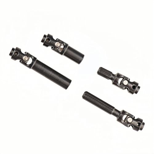 Aimrock 1-Set Steel RC Drive Shafts Upgrades for 1/30 Axial SCX30 RC Crawler (Black) - color: Black