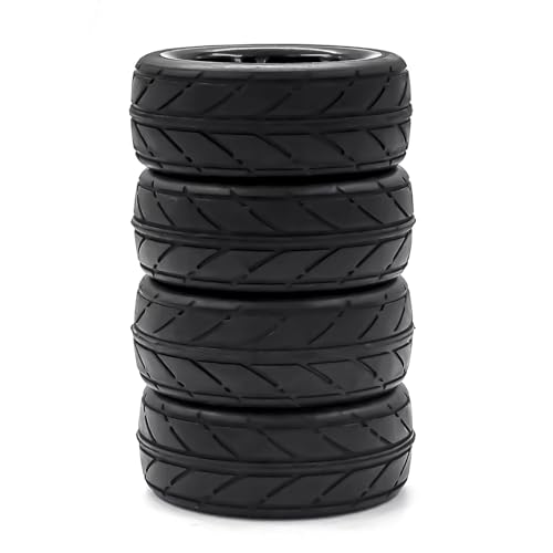 Rc Car Tyre Compatible with HSP for Tamiya for TT01 for TT02 for Sakura for Kyosho 1/10 RC Drift for Rally Car On-Road Solid Wheels Tires Hard Plastic