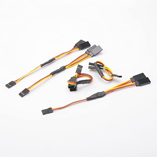 15cm RC Servo 1 to 2 Y Cables Male to Female Extension Lead Wire Cable for KK MWC Eagle Control Board Pack of 5 Set