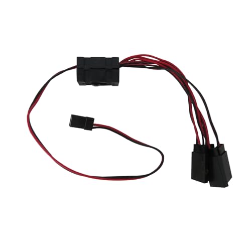 Upgraded 4-way LED Light On/off Controller Switch Y Cable for 1/10 TRX-4 SCX10 RC Crawler