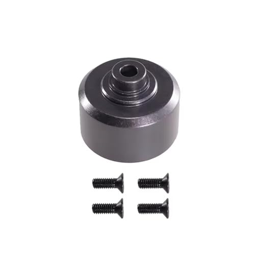 RC Cars Parts For MJX 1/10 Metal Differential Case 10208 For Mini Monster RC Truck Upgrade Or Repair Replacement Parts(Black) - color: Black