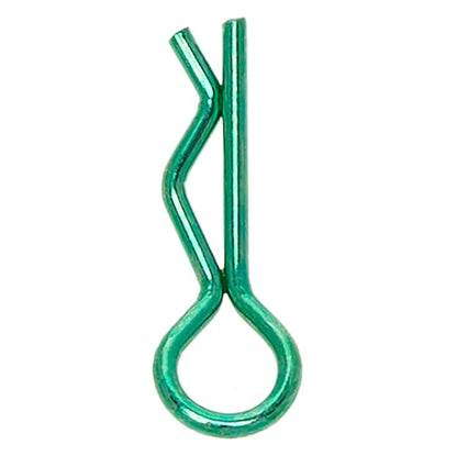 MEUS RACING 100pcs Aluminum R-Clips Body Clips Buckles for 1/18 1/16 1/24 RC Model Car Upgrade Parts Accessories (Green) - color: Green