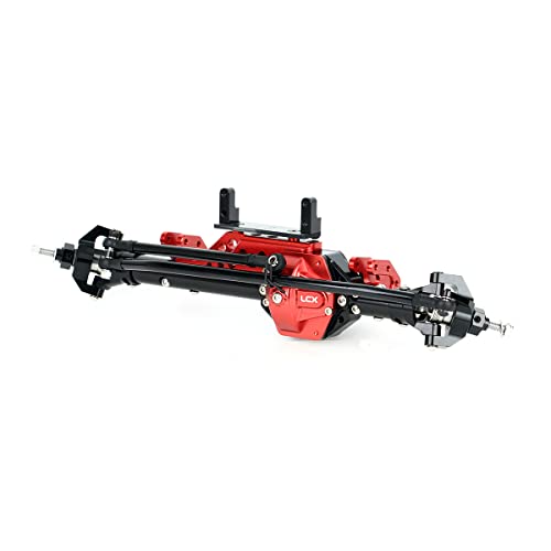 LCX Racing 1/10th RC Crawler Car CNC Aluminum AR60 OCP Upgrade Front Axle Complete Set for Axial Wraith RR10 Bomber SMT10, Upgrades Parts Accessories (Front Axle)
