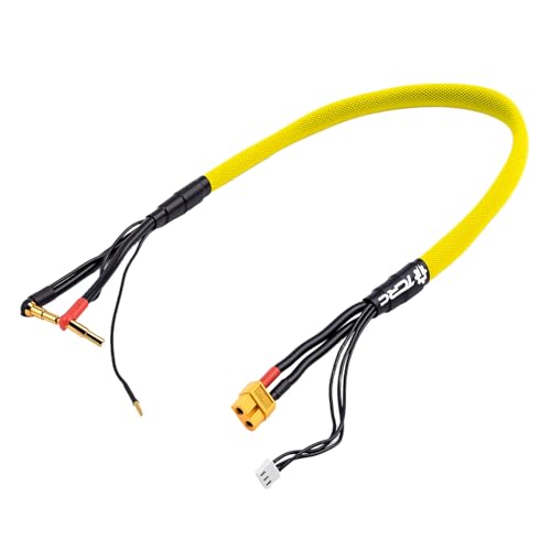 1PC 600mm 2S XT60 Lipo Battery Charging/Balance Cable Leads with 4mm/5mm Bullet Connector - style: 2S XT60 Charger Plug