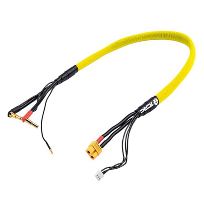 1PC 600mm 2S XT60 Lipo Battery Charging/Balance Cable Leads with 4mm/5mm Bullet Connector - style: 2S XT60 Charger Plug