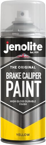 JENOLITE Brake Caliper Paint Aerosol, Yellow 1x13.5oz | Brake Caliper Paint, Durable High Gloss Finish High Heat Spray Paint, Restore - color: Yellow
