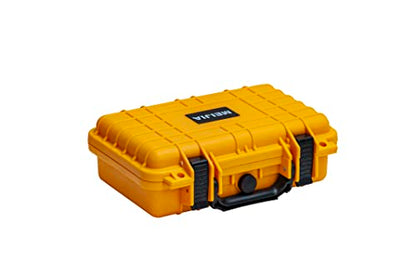 MEIJIA Portable All Weather Waterproof Protective Hard Case, Small Camera Case,Dry Case with Customizable Foam,Fit Use of Drones, Camera,Equipments, 11.65 ”x8.35”x3.78” - color: Yellow