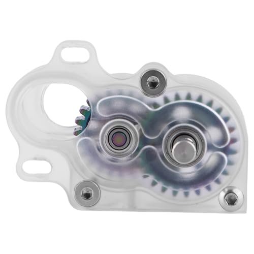 LCG Complete Transmission Gearbox with Cover for 1/10 RC Crawler SCX10 SCX10 II Upgrade (Clear White)