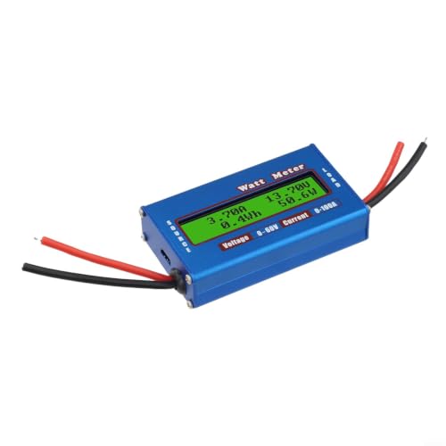DC Power Analyzer 100A Solar Meter for Battery Test - LCD Display Energy Monitor 4-60V