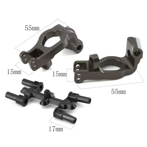 RC Models Components for Kyosho MP9 MP10 1/8 2pcs Metal 17.5 Degrees C Hub Carrier Caster Block IFW474 RC Car Upgrade Parts Accessories