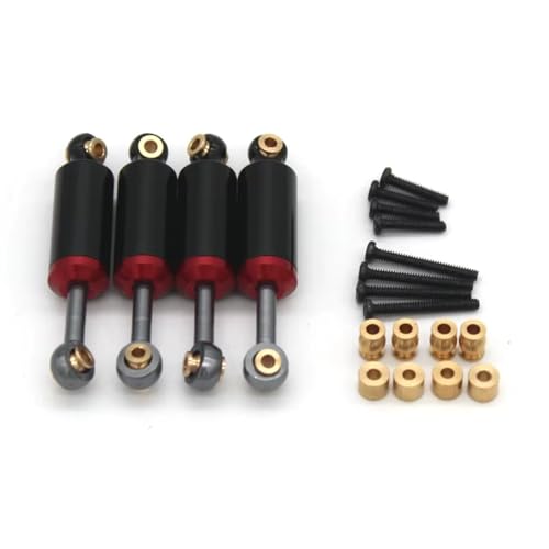 Compatible with FMS for FCX24 for Xiaoqi 1/24 RC Car Upgrade Modification Parts Accessories Built‑in for Spring Shock Absorber RC Assortment(Black) - color: Black