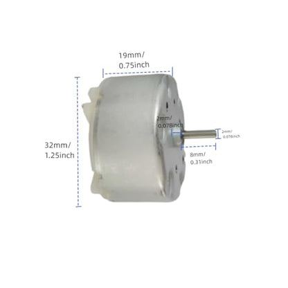 DC3.0V-12.0V Electric Micro Motor 6V-3700RPM Toy Science Project 500TB-14415 Small dc Motor- 2PCS