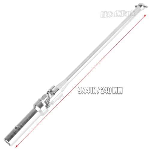 RC Drive Shaft Axles (Front Rear) Upgrades Part for 1/5 KRATON 8S BLX Outcast 8S BLX,4PCS CVD Driveshaft w/Wheel Hex Nuts Hop Ups,Silver & Red