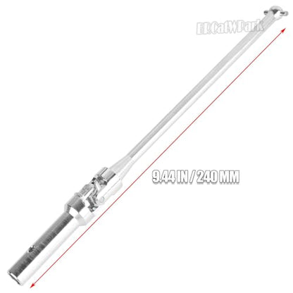 RC Drive Shaft Axles (Front Rear) Upgrades Part for 1/5 KRATON 8S BLX Outcast 8S BLX,4PCS CVD Driveshaft w/Wheel Hex Nuts Hop Ups,Silver & Red
