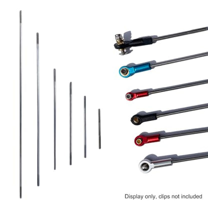 30Pcs M2 Pushrod Connector Set 304 Stainless Steel Rod Linkage for RC Model Airplane Helicopter Boat Car DIY Parts