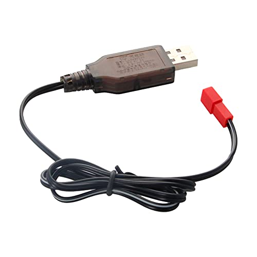 JST-2P USB Charging Cable for RC Car 7.2V 250mA Ni-MH Ni-CD Battery 1Pcs,Aicosineg