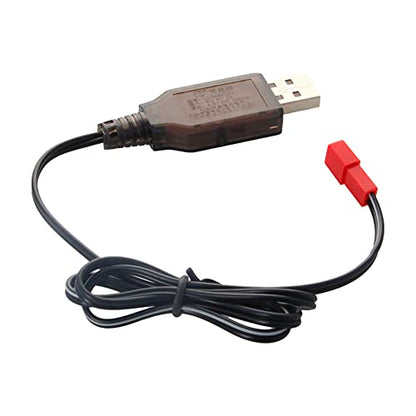 JST-2P USB Charging Cable for RC Car 7.2V 250mA Ni-MH Ni-CD Battery 1Pcs,Aicosineg
