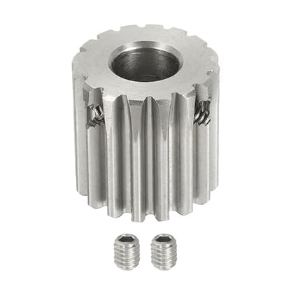 uxcell 1 Mod 16T Spur Gear 8mm Bore, 304 Stainless Steel Pinion Gear, 20°Pressure Angle, for Spur Rack and RC Model Car or Motor DIY - size: 1 Mod 16T, 8mm