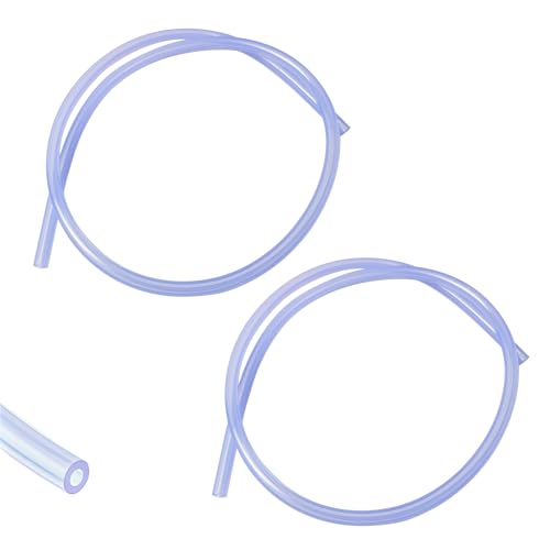 Nitro RC Fuel Line for Fuel Tube Pipe for Nitro RC Engine Models 2 Pack | Blue 2' Silicone Fuel Resistant Fuel Tube Pipe for RC Fuel Line Replacement Accessory for RC Trucks,Buggies & Hobby Models