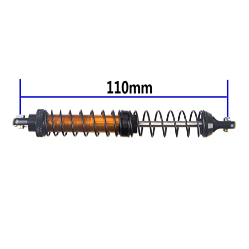 4Pcs ShareGoo Metal Shock Absorber 70/80/90/100/110/120mm Damper Compatible with Tamiya CC01 Traxxas TRX4 Axial SCX10 D90 D110 RR10 1/10 RC Crawler Car (110mm Hole Distance) - size: 110mm Hole Distance