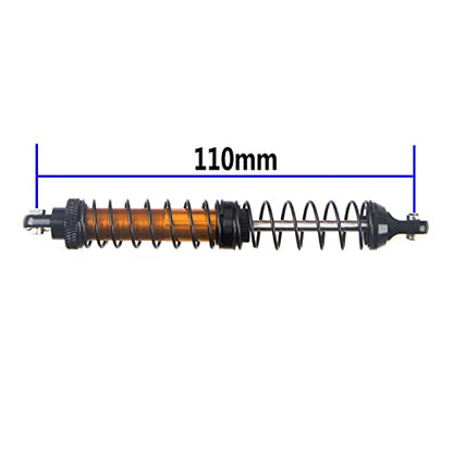 4Pcs ShareGoo Metal Shock Absorber 70/80/90/100/110/120mm Damper Compatible with Tamiya CC01 Traxxas TRX4 Axial SCX10 D90 D110 RR10 1/10 RC Crawler Car (110mm Hole Distance) - size: 110mm Hole Distance