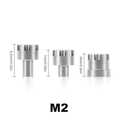 INJORA M2 Wheel Nuts 6/7/8.5mm Stainless Steel Nuts for 1/24 RC Crawler Axial SCX24 AX24 Upgrade, 12PCS - size: 6/7/8.5mm