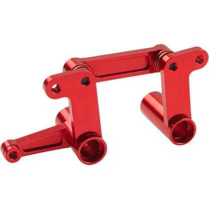 Aluminum Steering Bellcranks Drag Link Parts w/Ball Bearings Upgrade Part #3743 Compatible with Traxxas Slash 2WD Rustler VXL Bandit 1/10 RC Car (Red) - color: Red