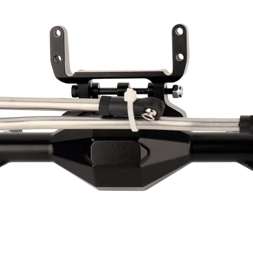1/10 CNC Aluminum Alloy Integrated Front & Rear Portal Axle for SCX10 II Element Enduro GEN8 RGT EX86100 90046 90047 RC Crawler Upgrade Part (Black)
