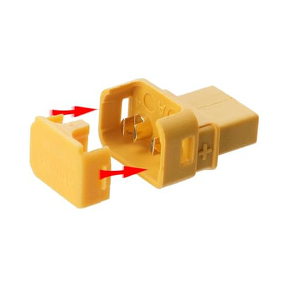 ELFCULB 10 Pairs Amass XT30ULW-A Connectors, XT30 Upgrade Female Connectors for Mini-UAV Robot (Yellow) - color: 10pcs XT30ULW-A Female