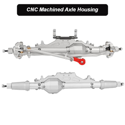 CNC Machined Aluminum Complete Front Rear Straight Axle for 1/10 RC Crawler Axial Wraith 90018 RR10 Bomber 90048 0301 AX10 Upgrade Parts