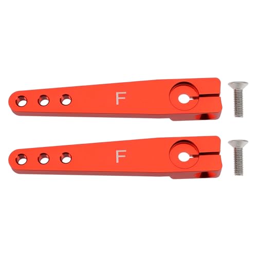 2Pcs 1.75inch 25T Servo Arm Horn Aluminum with Screw Compatible with Futaba Hitec Savox Power HD Servo Motors Fit RC Airplane Car