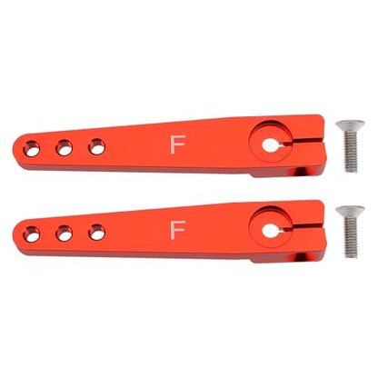 2Pcs 1.75inch 25T Servo Arm Horn Aluminum with Screw Compatible with Futaba Hitec Savox Power HD Servo Motors Fit RC Airplane Car