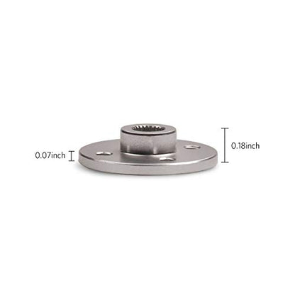 10Pcs Servo Horn Metal Aluminum 25T Silvery Servo Disc for Robot Mechanical Claw Rc Car Helicopter Mg945 Mg995 Mg996