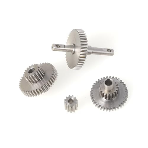 LCX Racing 1/18th RC Crawler Car Stainless Steel Transmission Gearbox Gears Set for TRX4M, Upgrades Parts Accessories (16.6:1)