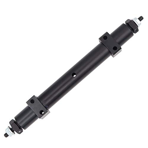 Metal Non-Powered Rear Axle Tail Axle Upgrade Accessory Fit Compatible with Tamiya 1/14 RC Tractor Trailer Rear Axle Spare Parts (Black) (120mm) - size: 120mm