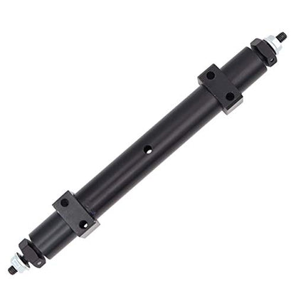 Metal Non-Powered Rear Axle Tail Axle Upgrade Accessory Fit Compatible with Tamiya 1/14 RC Tractor Trailer Rear Axle Spare Parts (Black) (120mm) - size: 120mm