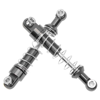 Metal Shock Absorber Damper Suspension with Extender Seat Mount Compatible with 1/12 MN D90 D91 D96 D99 D99S MN90 MN99S WPL C14 C24 C34 1/16 RC Crawler Car (Titanium) - color: Titanium