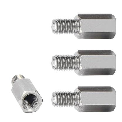 Kado M4x10mm Hex Stainless Steel Standoff Spacer Screw Set Nut Bolt 4pcs | Spacer Adapter Set for Desktop/Portable Monitor Mount, Motherboard Prototyping Accessories for PCB, Computer & Circuit Board - style: 4-Pack
