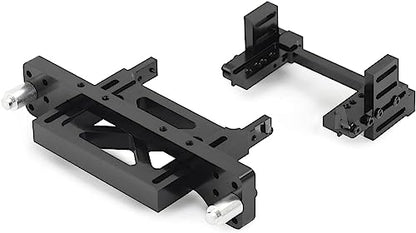1/10 RC Crawler Car Land Cruiser LC80 ABS Interior Body Mount Roof Rack Bull Bar Bumper Snorkel LED Lights for SCX10 TRX4 Redcat (SCX10 Body Mount) - color: SCX10 Body Mount
