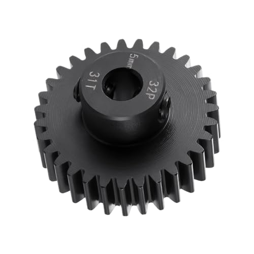 Steel 32P 5mm Pinion Gear 31T Motor Gears for 1/10 1/8 RC Car Parts - size: 31T