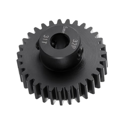 Steel 32P 5mm Pinion Gear 31T Motor Gears for 1/10 1/8 RC Car Parts - size: 31T