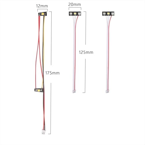 RC Front Rear Lamp Group Compatible with LDRC LD1802 1/18 RC Car Spare Parts Upgrade Accessories RC Car Front and Rear Light Lighting System RC Accessory