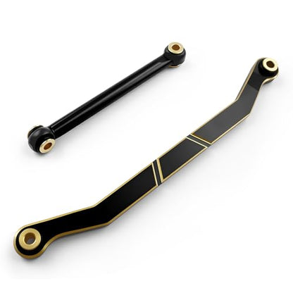 Brass Steering Links Set for 1/18 RC Crawler Redcat Ascent-18, Black Coated Upgrade Replacement Parts, High-Tightening Linkage