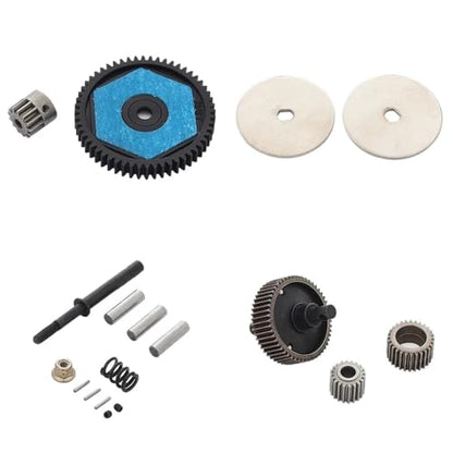 for Axial for SCX10 II 90047 90104 for Wraith 90074 32P Transmission Spur Gear Set with Motor Gear 1/10 Replacement Crawler Car Upgrade Parts RC Accessories(Complete Gear Set) - size: Complete Gear Set