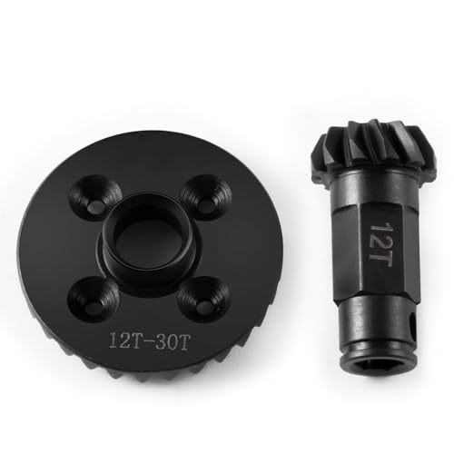 Steel Front&Rear Diff Gear Set for ARRMA 1/18 Granite/Typhon GROM | 1/14 Mini MOJAVE GROM 1/12 Losi NASCAR AWD RC Car Upgrade