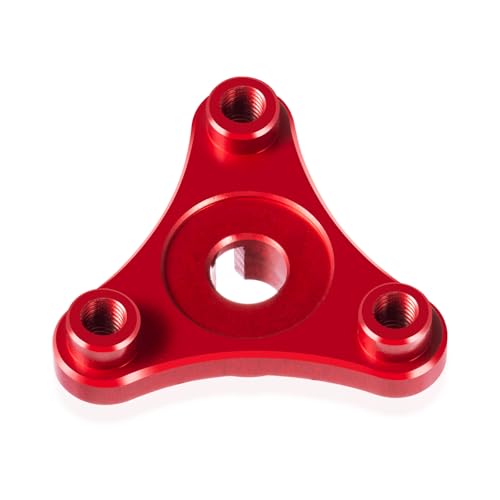 Aluminum Alloy 7075 Slipper Clutch Eliminator, Red | Compatible with Tra-xxas E-Maxx E-Revo Summit T-Maxx 3.3 Revo 3.3 1/10, RC Car, Upgrade Parts - color: Red