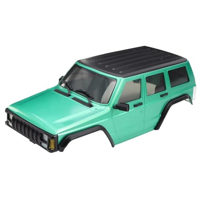 RC car Components Compatible with TRX4M for Bronco for Defender 1/18 RC Car Parts 6.10in Wheelbase Hardtop Body Shell Kit with Front Rear Bumpers(Green) - color: Green