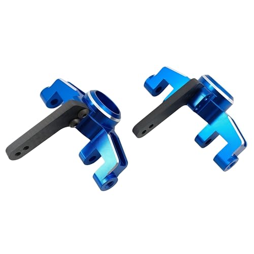 Front Steering Knuckles Caster Blocks for ARRMA Mojave Kraton 4S (Blue) | Aluminum,1/8,1/10,Outcast,BLX,ARA330792,Front Hubs,CNC Machined,High Strength,Precision Fit,Wear Resistant,RC Upgrade - color: Blue